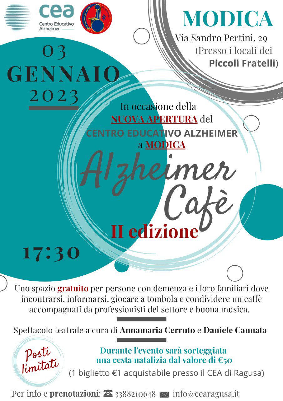 Torna Alzheimer Cafè: una seconda edizione ricca di attività, sorprese e informazioni